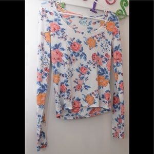 Mudd long sleeve floral shirt